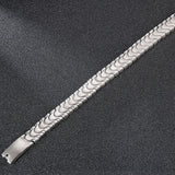 Titanium Bracelet Men 12MM Matte Stainless Steel Men's On Hand Bands