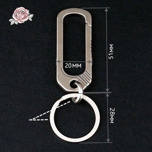 Titanium Buckle Keychain Outdoor Tool