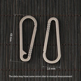 Titanium Alloy Keychain Waist Hanging Chain Ring Buckles Car Accessories