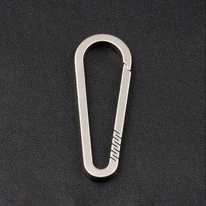 Titanium Alloy Keychain Waist Hanging Chain Ring Buckles Car Accessories