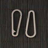 Titanium Alloy Keychain Waist Hanging Chain Ring Buckles Car Accessories