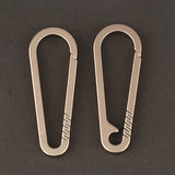 Titanium Alloy Keychain Waist Hanging Chain Ring Buckles Car Accessories