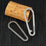 Titanium Alloy Keychain Waist Hanging Chain Ring Buckles Car Accessories