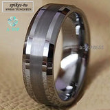 Titanium Tungsten Carbide Men's Wedding Band Ring Bridal Jewelry
