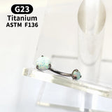 Titanium Crystal Navel Ring Zircon Drop Dangle Body Piercing Jewelry