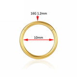Titanium Crystal Tragus Diaphragm Nose Ring