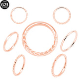 Titanium Crystal Tragus Diaphragm Nose Ring