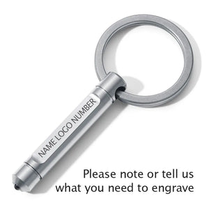 Titanium Lettering Anti-lost Keychains Car Key Rings Holder