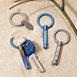 Titanium Lettering Anti-lost Keychains Car Key Rings Holder