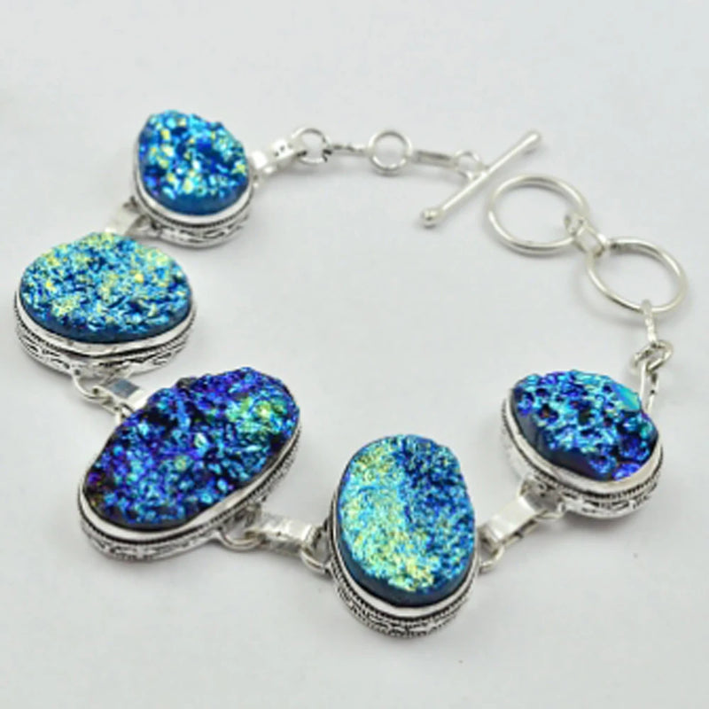 Titanium Druzy Bracelet 21cm B2861