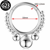 Titanium Nose Ring Septum Clicker Belly Button Ring Piercing Earring