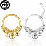 Titanium Nose Ring Septum Clicker Belly Button Ring Piercing Earring