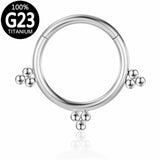 Titanium Nose Ring Septum Clicker Belly Button Ring Piercing Earring
