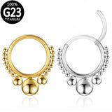 Titanium Nose Ring Septum Clicker Belly Button Ring Piercing Earring