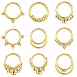 Titanium Nose Ring Septum Clicker Belly Button Ring Piercing Earring