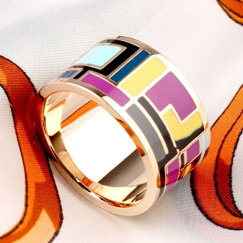 Enamel Colourful Brooch for Scarves Vintage Shawl Buckle for Women
