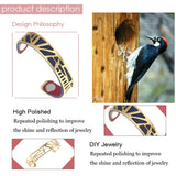 Woodpecker Shape Stainless Steel Cuff Bracelet