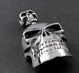 Titanium Stainless Steel Gothic Skull Men's Biker Punk Pendant
