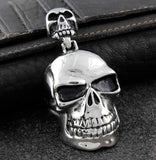 Titanium Stainless Steel Gothic Skull Men's Biker Punk Pendant