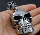 Titanium Stainless Steel Gothic Skull Men's Biker Punk Pendant