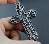 Titanium Stainless Steel Medieval Cross Pendant Charm Gift