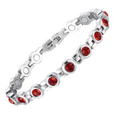 Titanium Steel Birthday Stone Crystal Bracelet Ladies