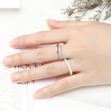 Titanium Steel Pink Purple Ceramic Rings Wedding Couples