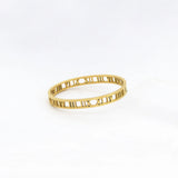 Roman Numerals Hollow Out Bangle for Women