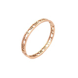 Roman Numerals Hollow Out Bangle for Women