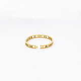Roman Numerals Hollow Out Bangle for Women