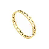 Roman Numerals Hollow Out Bangle for Women