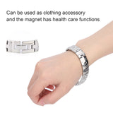 Titanium Steel Bracelet for Men Magnetic Therapy AntiFatigue
