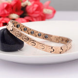 Titanium Steel European American Bracelet Magnet Stainless Steel