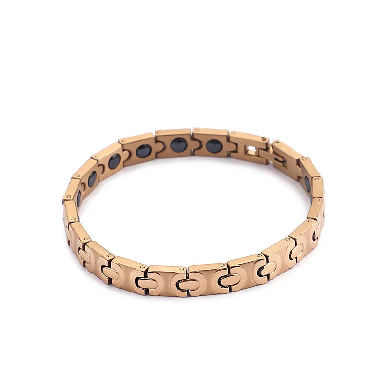 Titanium Steel European American Bracelet Magnet Stainless Steel
