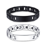 Titanium Steel Braided Magnet Energy Bracelet Bangle