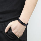 Titanium Steel Braided Magnet Energy Bracelet Bangle