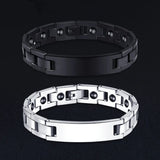 Titanium Steel Braided Magnet Energy Bracelet Bangle