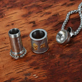 Buddhism Jewelry Six Words Rotatable Pendant Sanskrit Amulet Charms