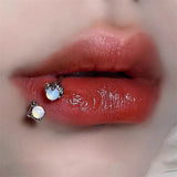 Opal Lip Stud Dragon Claw Titanium Steel C-shaped Piercing