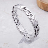 Titanium Steel Stone Bracelet Men's Bracelet