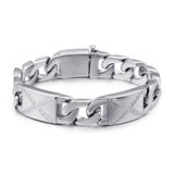Titanium Steel Stone Bracelet Men's Bracelet
