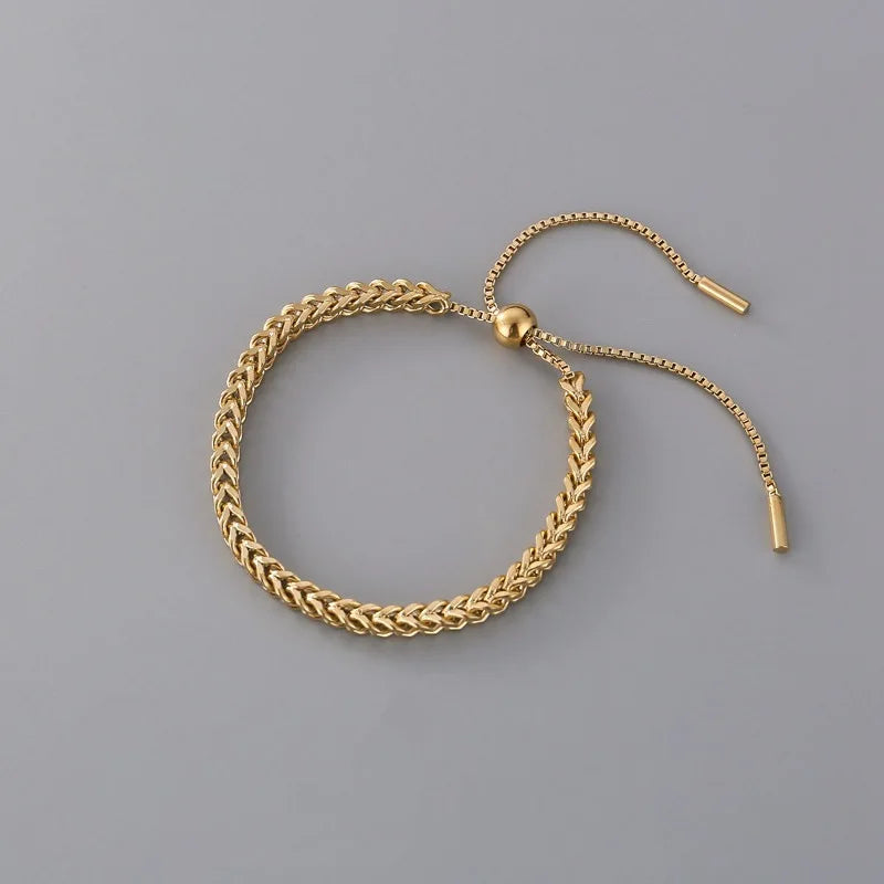 Titanium Steel Braided Keel Bracelet Women's Jewelry