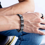 Titanium Steel Vintage Men's Cuff Bracelet