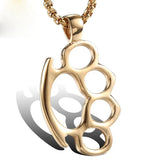 Titanium Steel Finger Tiger Pendant Necklace/Bracelet Chain