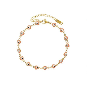 Pink Eyes Fish Beads Anklets for Women