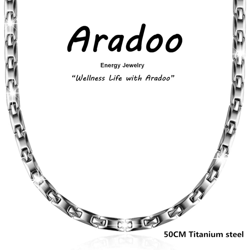 Titanium Steel Magnetic Necklace for Men Anti-Radiation Immunity Holiday Gift
