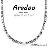 Titanium Steel Magnetic Necklace for Men Anti-Radiation Immunity Holiday Gift
