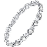 Heart-shaped Zircon Crystal Bracelet Magnetic Anti-fatigue