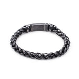 Men's Titanium Steel Flower Basket Chain Bracelet