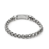 Men's Titanium Steel Flower Basket Chain Bracelet